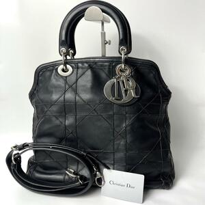 [G card attaching ] Christian Dior gran vi ru2way handbag 