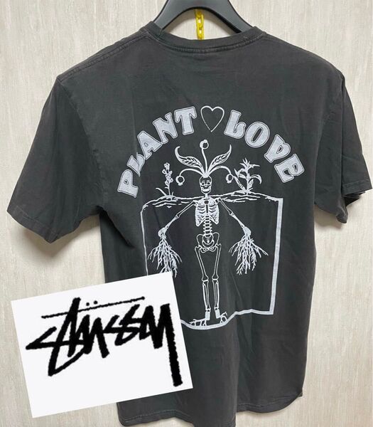 STUSSY PLANT LOVE スカル Tシャツ ステューシー