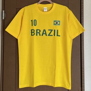Tシャツ Lサイズ ブラジル メンズ レディース ティシャツ Brazil Brasil サッカー バレーボール 半袖 