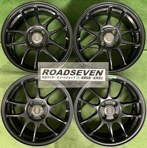 ★ENKEI エンケイ パフォーマンスライン PF01 16インチ 4穴★16×6.5J +53 4/100 ハブ径:約75mm 4本セット 中古 アルミ 歪み有り★送料無料