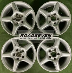 ★4×4Engineering ブラッドレー ブラッドレイ SV 15インチ★15×6.5J+50 5H/114.3 ハブ径:約73mm 4本セット 中古 アルミ 劣化有★送料無料