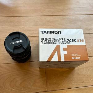 【送料無料】TAMRON レンズ　SP AF2.8-75mm F2.8 XR Di IF MACRO CANONマウント