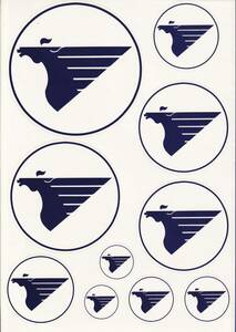 エアライン製ステッカー　MIATモンゴル航空　旧ロゴ　大小10個