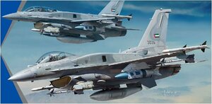 キネティック 1/48 アラブ首長国連邦空軍 F-16E/F ブロック60 プラモデル KNE48136 成型色