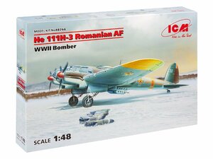 アイシーエム ICM 1/48 第二次世界大戦 ルーマニア空軍 ハインケル He111H-3 プラモデル 48266