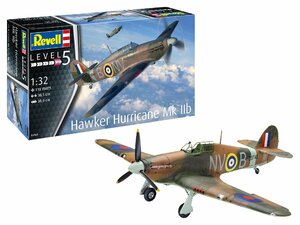 ドイツレベル(Revell) 1/32 イギリス空軍 ホーカーハリケーンMk.IIB プラモデル 04968 成型色