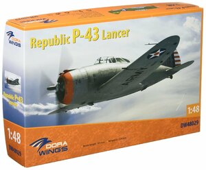 ドラウイングス 1/48 アメリカ陸軍航空軍 リパブリック P-43 ランサー プラモデル DWS48029