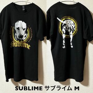 Mサイズ！SUBLIME サブライム 古着半袖Tシャツ Lou dog ルードッグ 黒 バンドTシャツ 