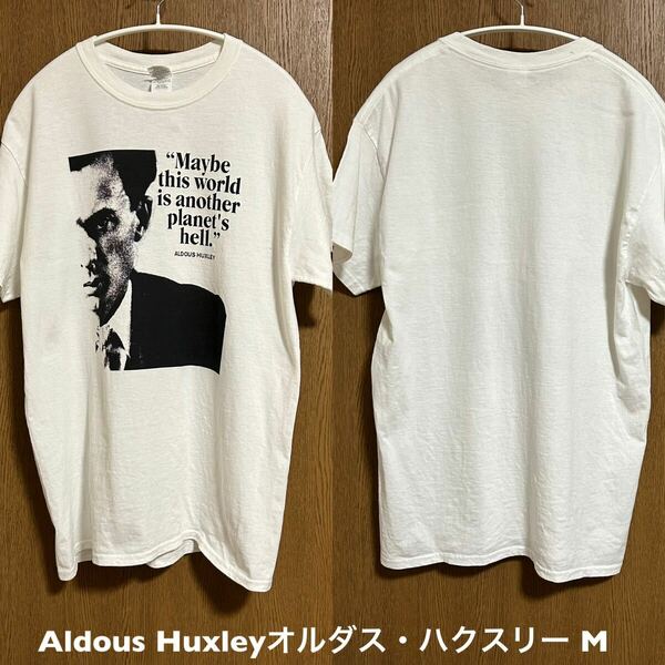 Mサイズ！Aldous Huxleyオルダス・ハクスリー 古着半袖Tシャツ 白