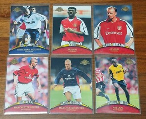 2001 TOPPS premier gold 99枚セット BECKHAM VIEIRA BERGKAMP KANU LAMPARD HAALAND 