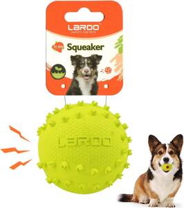 LaRoo犬のおもちゃボール、犬のサウンドボール、ソフトボール、サッカー、ラグビー、子犬、ミディアムドッグ、大型犬のおもちゃ。