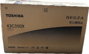 1円★美品　東芝(TOSHIBA)レグザ REGZA 43V型 4K 液晶テレビ 43C350X 送料無料【4580652110969】