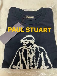 【新品 タグ付】PAUL STUART ポールスチュアート Tシャツ ブラック タグ付