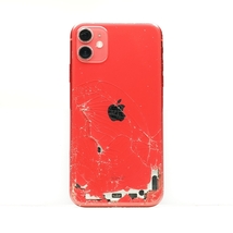 iPhone 11 128GB (PRODUCT)RED SIMフリー 訳あり品 ジャンク 中古本体 スマホ スマートフォン 白ロム_画像1