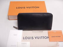 ■LOUIS VUITTON ルイヴィトン エピ ジッピー・ウォレット 長財布 ノワール・ホットピンク エピ 男女兼用 ラウンドファスナー M64838■_画像1