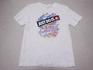 新品同様■ナイキ THE NIKE TEE 半袖Tシャツ JUST DO IT. サイズS ホワイト白■⑮