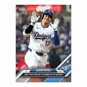 大谷翔平 topps now 164 ドジャース 史上最多塁打 shohei ohtani サインシリアルなし toppsnow 期間限定