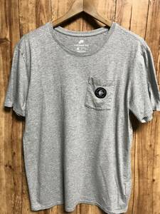 送無♪The Nike Tee ナイキ♪胸ポケ付きTシャツ・グレー・XL