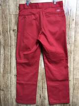 送無♪Dickies 874ER ディッキーズ♪ワークパンツ・レッド・34_画像2