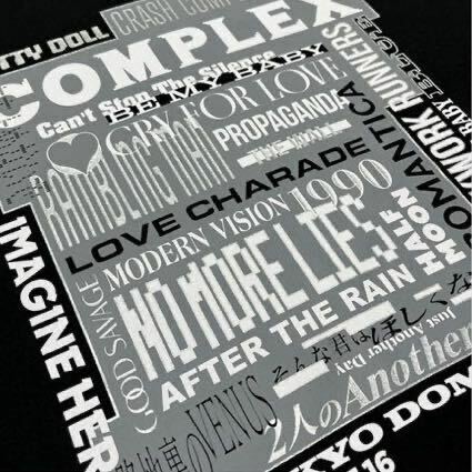 complex SONG LIST Tシャツ 黒 BLACK ブラック Lサイズ / コンプレックス ソングリスト COMPLEX 新品未使用 オフィシャルグッズ