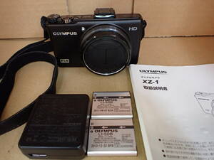 OLYMPUS XZ-1 中古 自動レンズキャップ バッテリー2個 充電器付 F1.8-2.5大口径レンズ 1/1.63型高感度大型CCDセンサー CCDシフト RAW S4