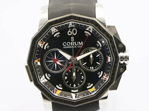 【 コルム CORUM 】腕時計 01.0035 アドミラルズカップ クロノグラフ SS/ラバー/カーボン 自動巻 1000本限定 メンズ 箱 保 新着 02195-0