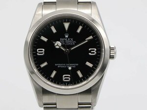【 ロレックス ROLEX 】 腕時計 114270 エクスプロラー Z番 2006年 35mm SS 黒文字盤 自動巻 ボーイズ 新着 02355-0