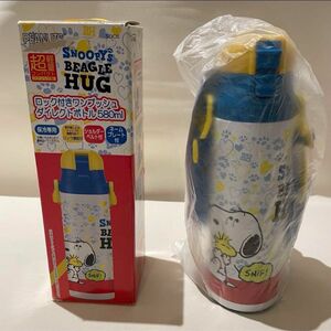 新品　スヌーピー　水筒　ボトル　580ml スケーター 超軽量 直飲み ステンレスボトル ワンプッシュ