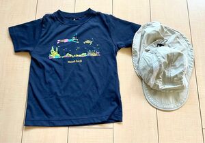 mont-bell モンベル　Tシャツ110サイズ&帽子　セット