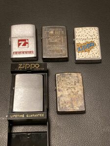 値下げ不可,即ブロック) ZIPPO/ ジッポライター USA 5個まとめ シリアル コレクション 喫煙具 着火未確認