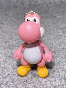  super Mario pink yosi- key holder 7cm ball chain figure doll Mario pink yosi- nintendo game retro game 