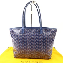 41604★1円スタート★GOYARD ゴヤール 極美品 アルトワPM ヘリボーン ハンドバッグ トートバッグ/ゴヤールキャンバス ブルー_画像1