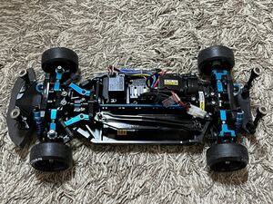 改造済み TAMIYA タミヤ TT-02 シャーシ SHAFT DRIVEN 4WD ラジコン ドリフト 1/10 バッテリー ホイール