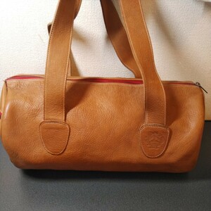  beautiful goods Orobianco leather Boston bag 