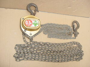 ★★★ ELEPHANT CHAIN BLOCK CO。、LTD象印 (日本製) 象印ホイストマンHM III-50、0.5-T(500kg)チェーンブロック ★中古・美品★