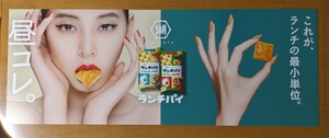 新木優子 湖池屋 ランチパイ 特大店頭販促ボード 非売品