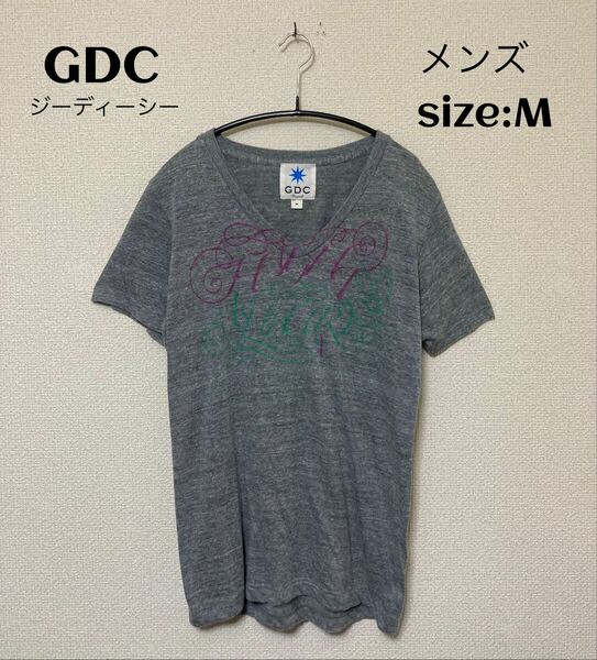 GDC ジーディーシー Vネック Tシャツ M