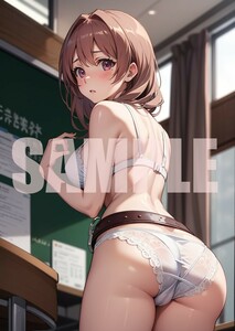 IRSa62　RAIL　WARS！　小海はるか　同人　ポスター　イラスト　美少女　A4　光沢紙　アニメ　漫画　ジブリ