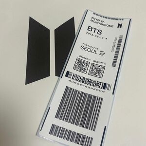  BTS ポップアップ MONOCHROME 入場特典タグ　BTS 防弾少年団