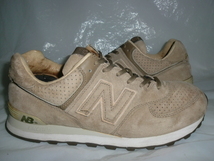 ★訳有 new balance×Victim M574 JVF `07製ニューバランス M574 ヴィクティム別注モデル ベージュブラウン/スウェード 要ソール交換_画像2