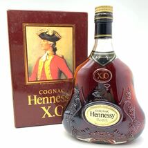 【未開栓】 Hennessy ヘネシー XO 金キャップ クリアボトル コニャック ブランデー 700ml 40% 箱_画像1