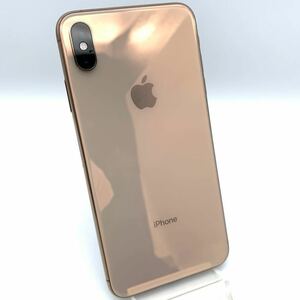 【SIMロック解除済】 iPhone XS MAX 256GB ゴールド SoftBank◯ Apple アップル 