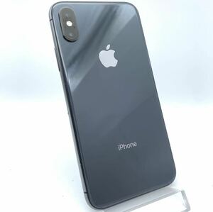 【SIMロック解除済】 iPhone XS スペースグレイ 64GB au◯ Apple アップル 