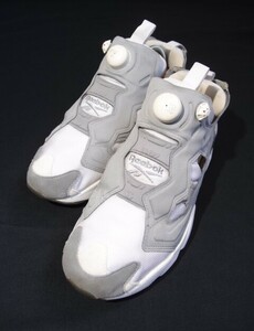 リーボック インスタポンプフューリー ホワイト x グレー 25.5cm / Reebok INSTAPUMP FURY 白 x 灰 US7.5