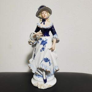 1 иен ~Demaindo man цветок корзина . иметь . женщина керамика кукла 033