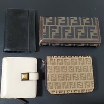 1円～FENDI フェンディ 二つ折り財布 長財布 4個セット まとめ売り ズッカ ズッキーノ 044_画像1