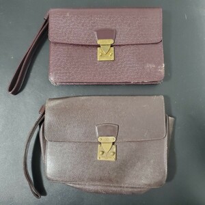 1円～LOUIS VUITTON ルイヴィトン クラッチバッグ タイガ 2個セット まとめ売り 046