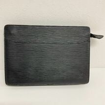 営KZ361-60◆ LOUIS VUITTON ルイヴィトン ポシェット オム 【M52522】エピ ノワール クラッチバッグ セカンドバッグ _画像1