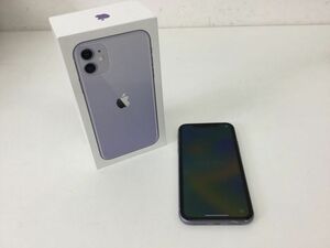 ●営ST044-60　 iPhone 11 本体のみ 初期化済 model MWLX2J/A SIMロック無し 64GB 携帯電話