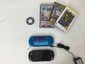 ●代DM109-80　 SONY Playstation Portable PSP-3000 本体 ブルー ブラック ソフト グラセフ / 勇者のくせになまいきだ